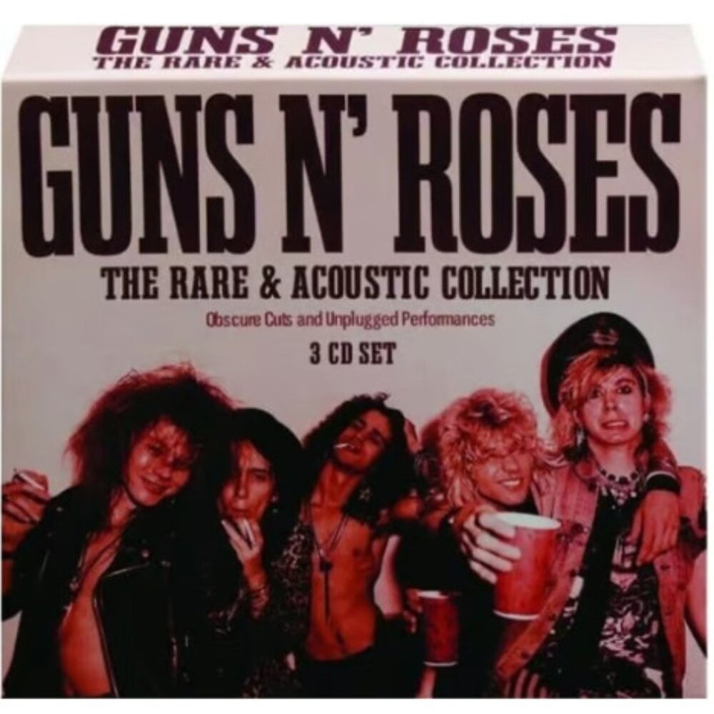 Guns N' Roses The Rare & Acoustic Collection 3-CD ~ Obscure & Unplugged ~ New!